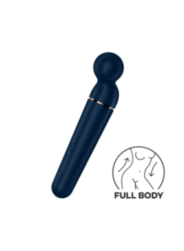 Vibromasseur wand bleu USB 60 vibrations Planet Wand-er Satisfyer - CC597845